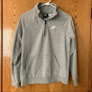Women’s Grey Nike Quarter-Zip